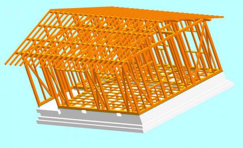 木造平家建築模型_構造模型サブイメージ3